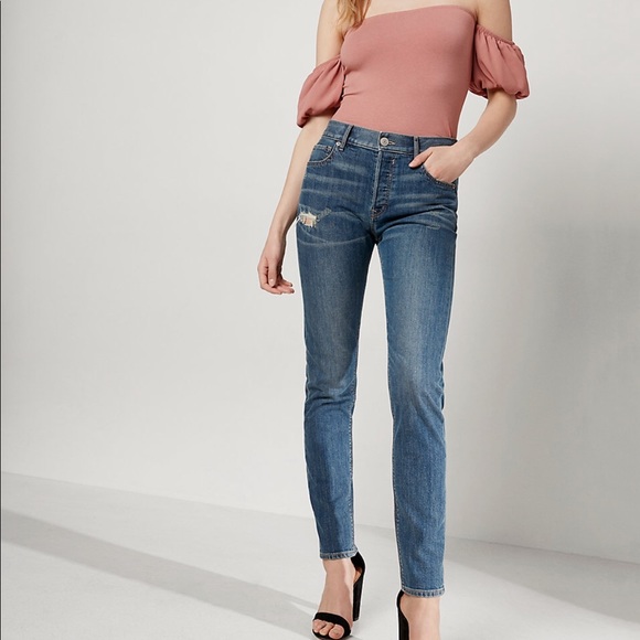 Express Denim - Express - High Waisted Vintage Skinny Ankle Jeans